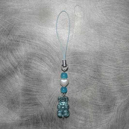 Blue Gummy Bear Charm - $3