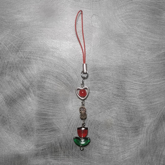 Red Tulip Charm - $3