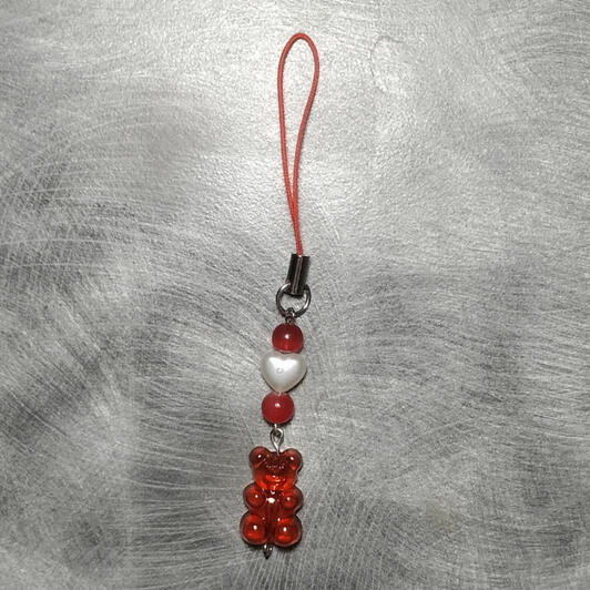 Red Gummy Bear Charm - $3