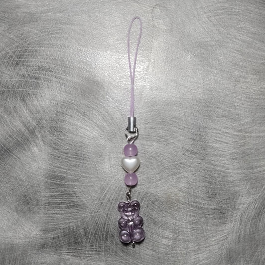 Purple Gummy Bear Charm - $3