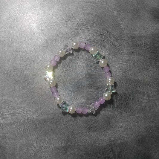 Star Pattern Bracelet (Purple) - $3