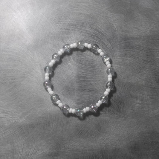 Bubble Bracelet (White) - $3