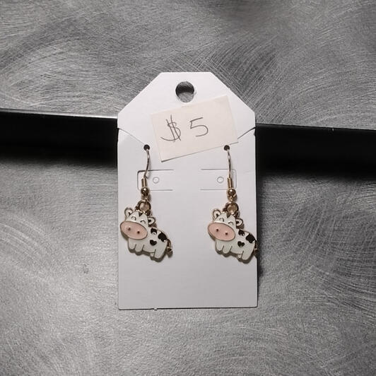 Cow Earrings - $5