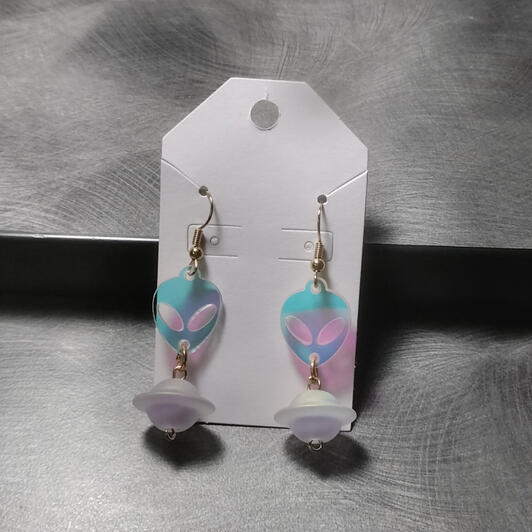Alien Earrings - $5