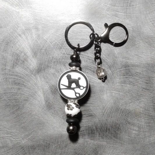 Poodle Keychain - $6