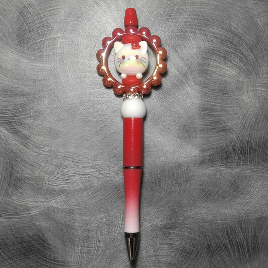 HK Glass Bead Pen (missing ½ of bow) - $5