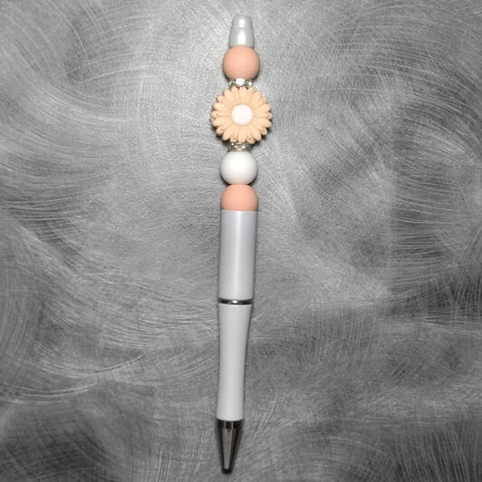 Coral Flower Pen (White) - $5