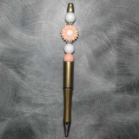 Coral Flower Pen (Gold) - $5
